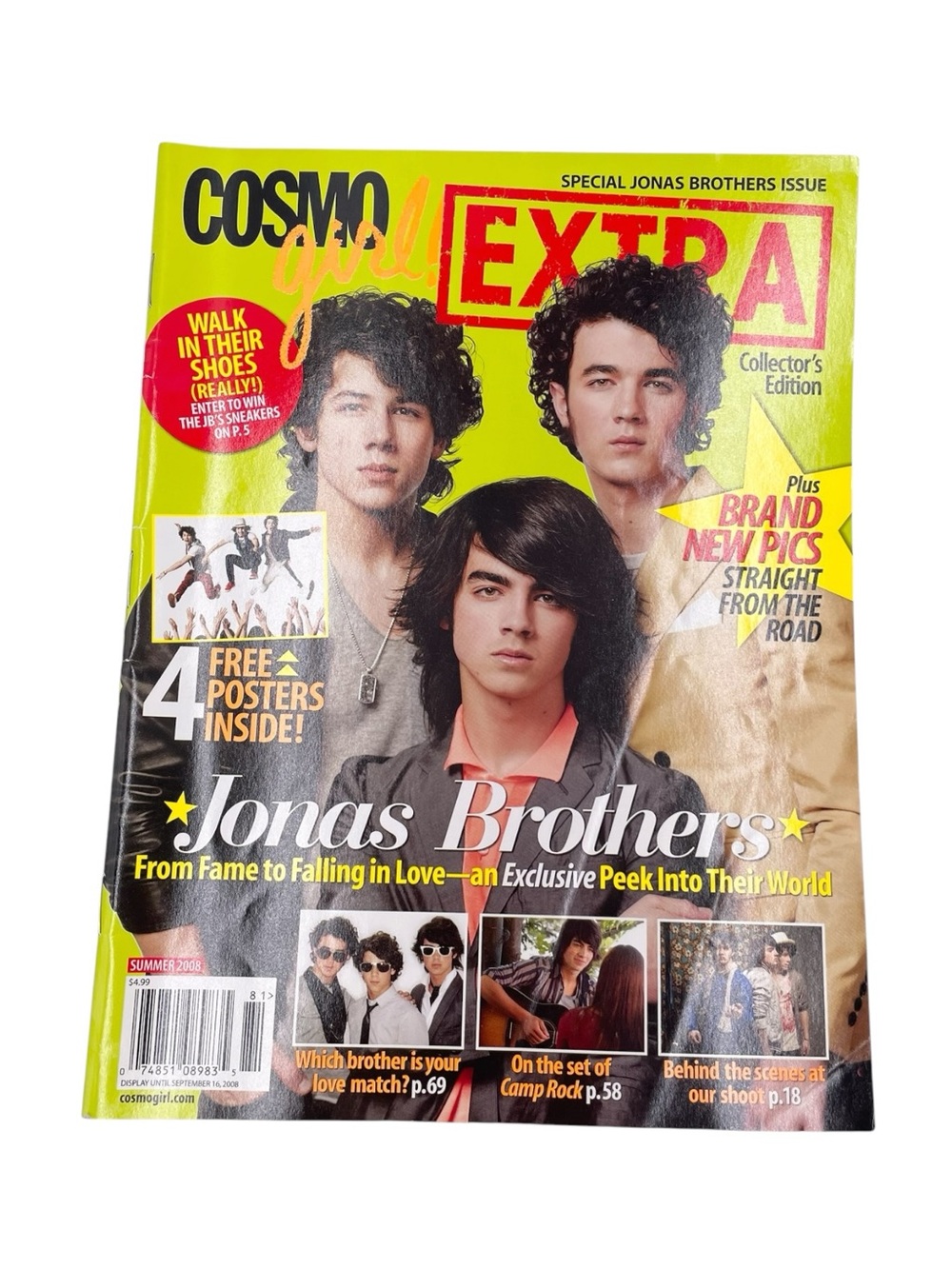 Cosmo Girl EXTRA Collector's Edition Jonas Brothers Summer 2008 Camp Rock Y2K